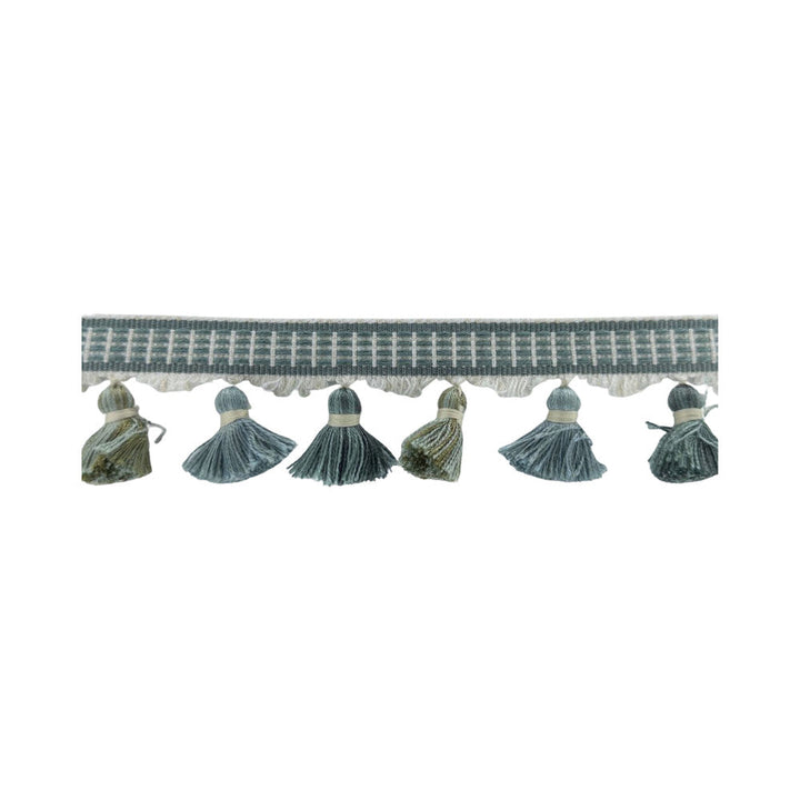 Ulster Tassel Fringe 4 Seaglass by Stout Trim Stout Trim Ulster Tassel Fringe 4 SeaglassTrim NEW TRADITIONS TRIM 89%SVI 11%POL CHINA </p><p>Repeat: H: 3.000, V: 0.000 1.5 in - Fabric Carolina -