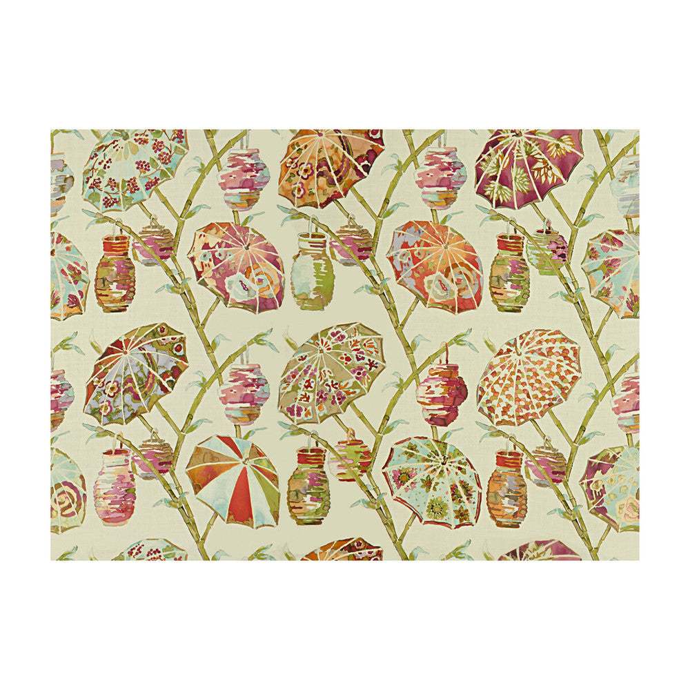 Umbrellas Spring by Kravet Design Designer Fabric - LINEN - 100% Austria MEDIUM Horizontal: 58.5 and Vertical: 41 59 - Swanky Fabrics -