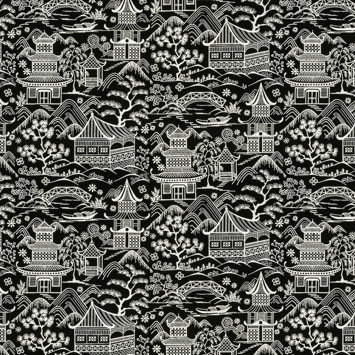 Upsala 2 Black/White by Stout Fabric Stout Fabric Upsala 2 Black/WhiteFabric RAINBOW LIBRARY FOG/COAL INDIA </p><p>Repeat: H: 25.375, V: 17.875 50.75 in - Fabric Carolina -