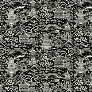 Stout Fabric Upsala 2 Black/White