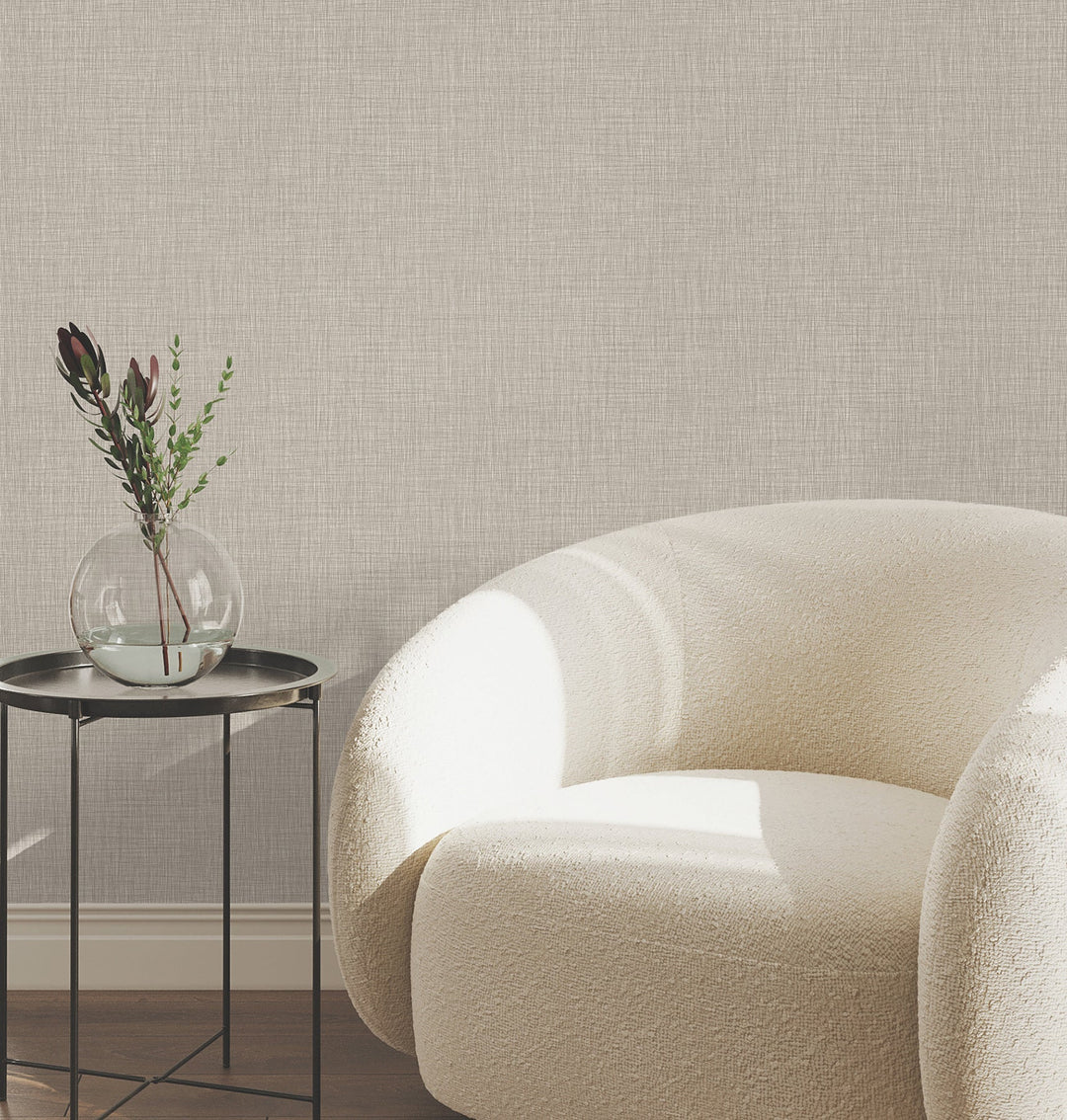 Crossover Neutral Crosshatch Wallpaper by York Wallcoverings Designer