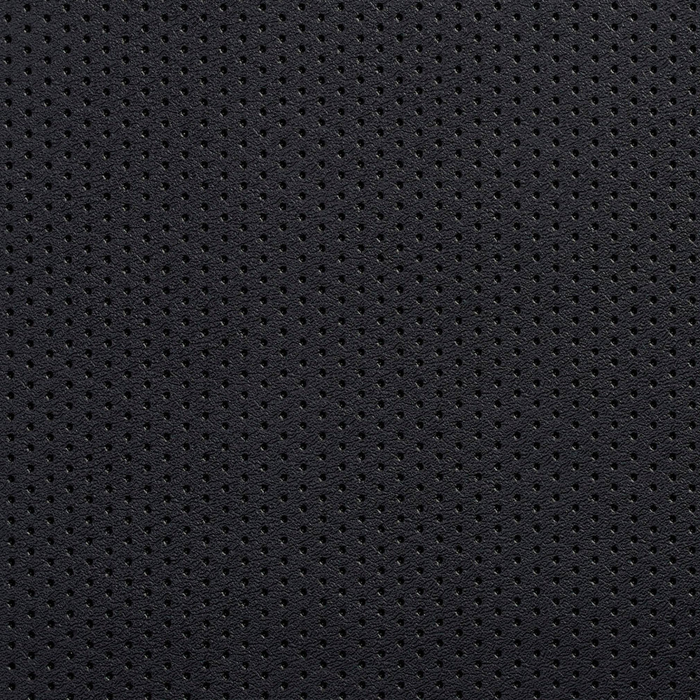 V129 Black Perforated by Charlotte Designer Fabric Value Vinyl 100% Vinyl, 29oz. Asia Exceeds 100,000 Wyzenbeek Rubs (Heavy Duty) </p><p>Repeat: 54 Inches - Swanky Fabrics -