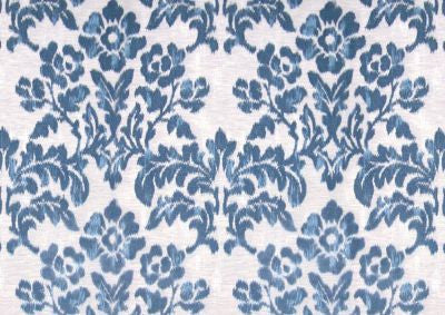 Varala Tahoe Blue V1IBIZ0002 by Old World Weavers Designer Fabric 39% VISCOSE 39% POLYESTER 22% COTTON ITALY HEAVY DUTY Horizontal: 26.5" and Vertical: 28.5" 57 - Swanky Fabrics -