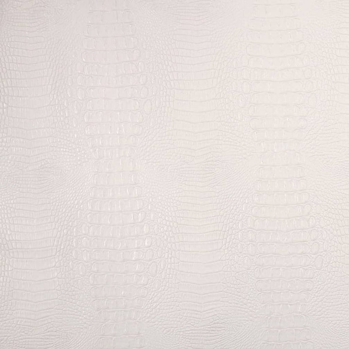 V612 White by Charlotte Designer Fabric Exotics II 100% Vinyl, 34oz. Asia Exceeds 200,000 Wyzenbeek Rubs (Heavy Duty) </p><p>Repeat: Horizontal: 10.5" x Vertical: 10.5" 54 Inches - Swanky Fabrics -