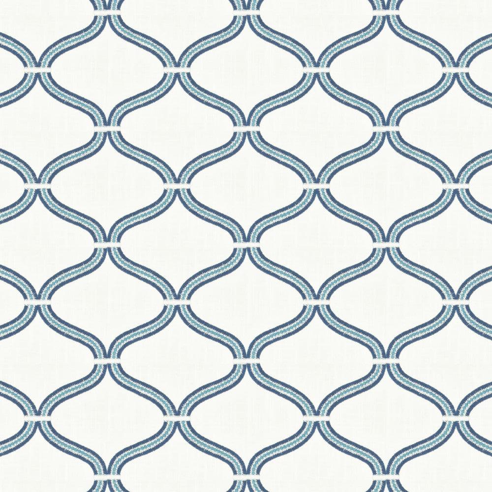 Valcour 1 Dresden by Stout Designer Fabric Rainbow Library Lake/Indigo 73% Cotton 27% Polyester Rayon Embroidery INDIA FLAME RETARDANT-U.F.A.C. CLASS 1 (OR A) FLAME RETARDANT-N.F.P.A. 260A CLASS 1 CATB 117-2013 WYZENBEEK 30 000 DOUBLE RUB WEAR TEST (HEAVY DUTY) Horizontal: 7.5 and Vertical: 6.25 52.5 in - Swanky Fabrics -