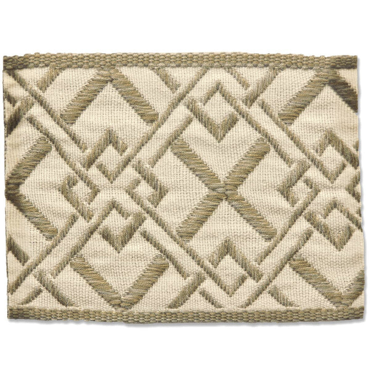 Vanity 1 Pewter by Stout Trim Stout Trim Vanity 1 PewterTrim NEW WORLD TAPES & BORDERS 100%SVI FRANCE </p><p>Repeat: H: 2.125, V: 0.000 2.65 in - Fabric Carolina -