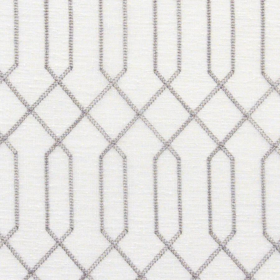 Varanasi # 516 Elephant by Maxwell Designer Fabric Sheer Paths 100% POLYESTER TURKEY V-6.1" H-2.1" 118" EMB. WIDTH 110" - Swanky Fabrics -
