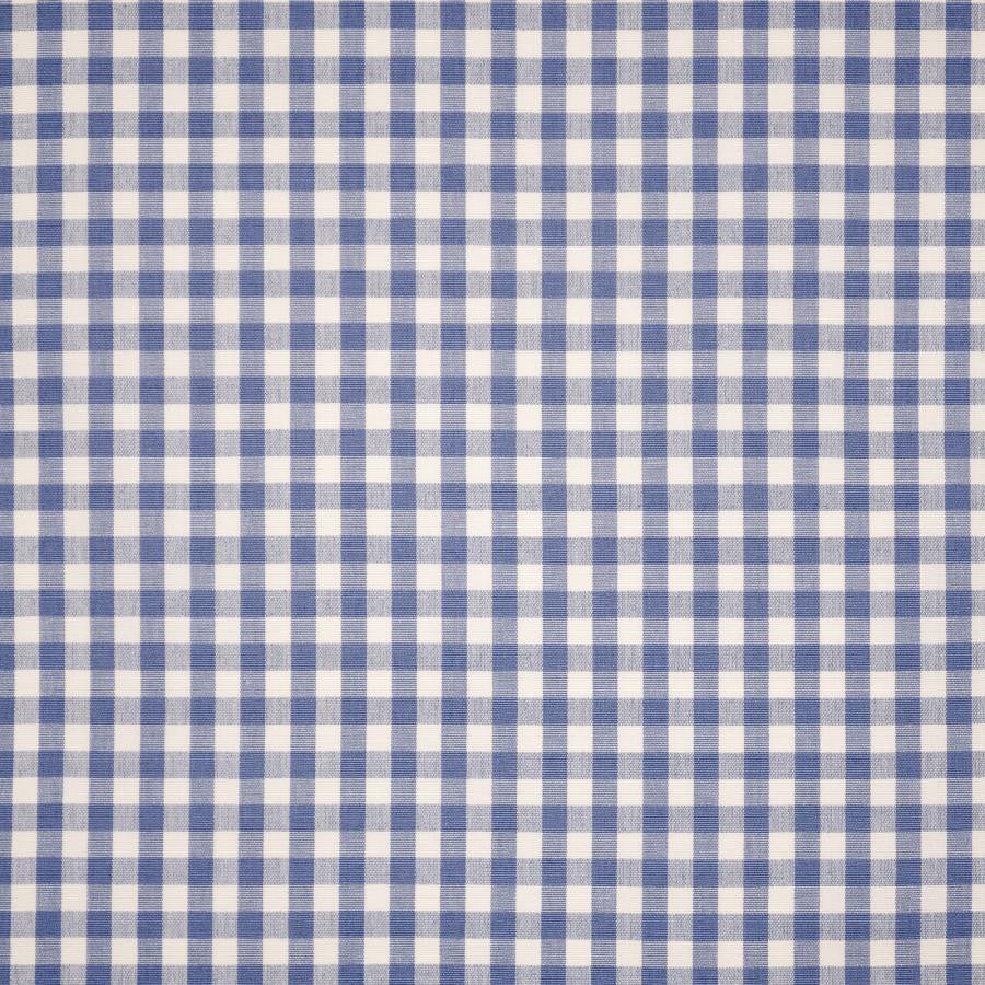Vichy Check # 124 French Blue by Maxwell Designer Fabric Color Theory-Vol. Ix Pacific 100% COTTON INDIA V-0.8" H-0.8" 54" - Swanky Fabrics -
