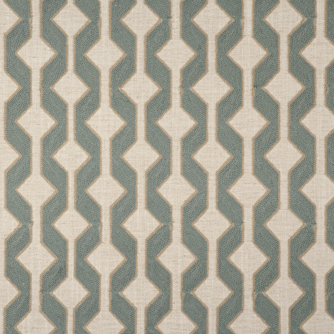Varley # 621 Hydro by Maxwell Designer Fabric Color Theory-Vol. X Juniper BASE: 43% COTTON 28% POLYESTER 20% LINEN 9% RAYON EMB: 84% COTTON 16% POLYESTER INDIA V- 3.1" H-3.1" 53" - Swanky Fabrics -