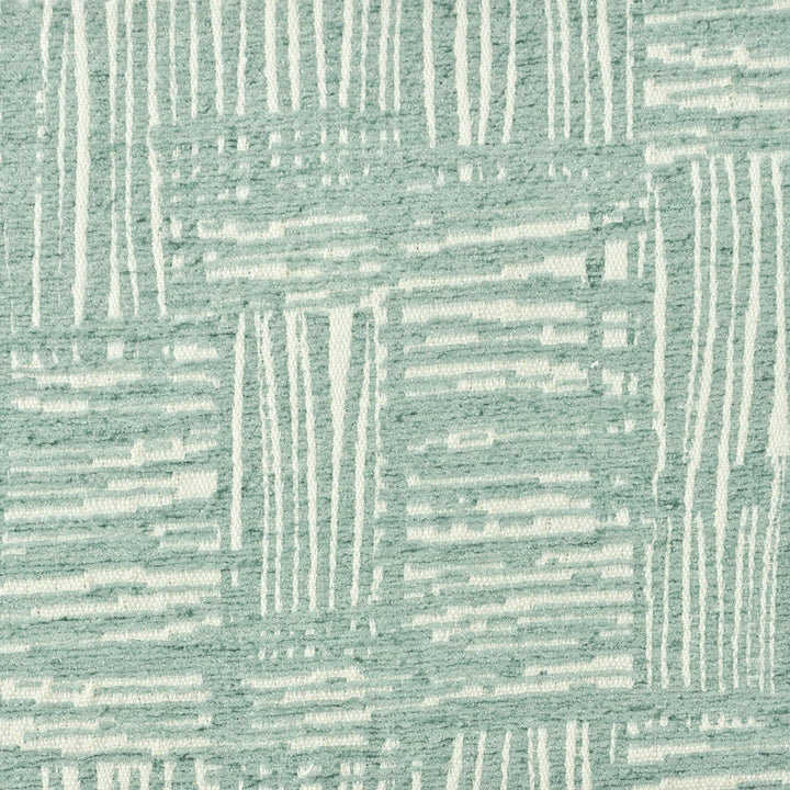 Venice 1 Aqua by Stout Designer Fabric COMFORTABLE LIVING MINERAL/TEAL 100%POL CHINA Horizontal: 7.000 and Vertical: 7.000 54 in - Swanky Fabrics -