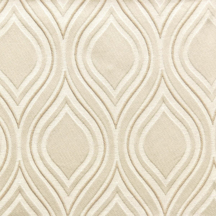 Verve 2 Bamboo by Stout Designer Fabric Color My Window Alabaster/Parchment 100% Polyester INDIA Horizontal: 3.375 and Vertical: 6.125 54 in - Swanky Fabrics -