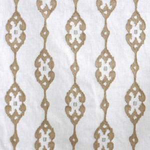 Vidalia Ivory Flax by Norbar Designer Fabric PRISM ELEMENTS 60% COTTON - 25% POLYESTER INDIA 7 3/4"V - 6 1/2"H 52 - Swanky Fabrics -