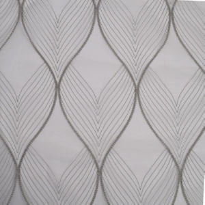 Video Silver by Norbar Designer Fabric SHEER STYLE 100% POLYESTER TURKEY 12 1/2"V 6 3/8"H 115 - Swanky Fabrics -