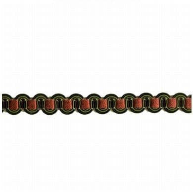 Virginia 53 Licorice by Stout Designer Trim ART OF DESIGN BRAIDS/GIMP/BORDER 54%SVI 24%NYL 22%COT CHINA Horizontal: 0.000 and Vertical: 0.000 0.5 in - Swanky Fabrics -