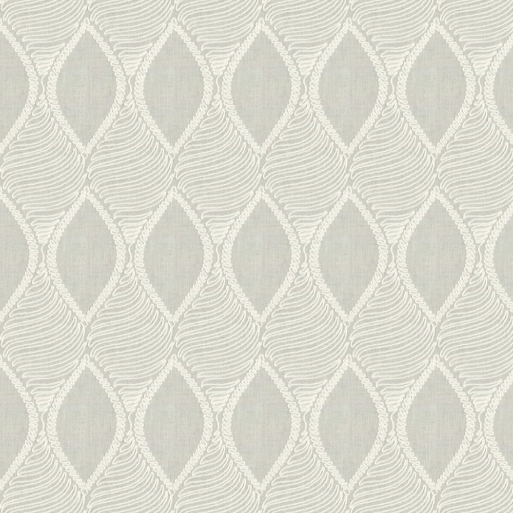 Vivian 1 Dove by Stout Designer Fabric RAINBOW LIBRARY SILVER/SMOKE 58%COT 42%POL %VEMB INDIA </p><p>Repeat: 9.375 52 in - Swanky Fabrics -