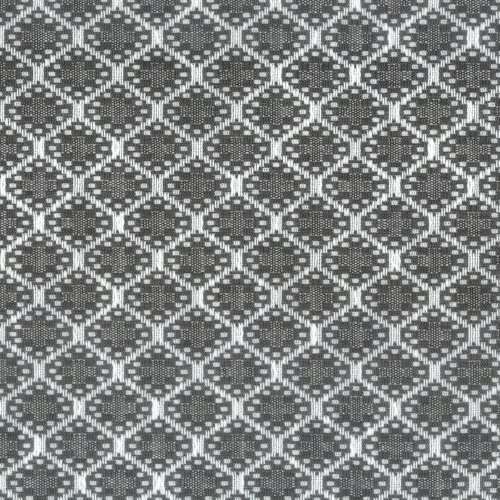 Voorhees 2 Salt/Pepper by Stout Designer Fabric LIVING IS EASY SMOKE/COAL 100%POL USA PERFORMANCE RATED FABRIC FLAME RETARDANT-U.F.A.C. CLASS 1 CATB 117-2013 WYZENBEEK 33 000 DOUBLE RUB WEAR TEST (HEAVY DUTY) Horizontal: 1.375 and Vertical: 1.25 56 in - Swanky Fabrics -