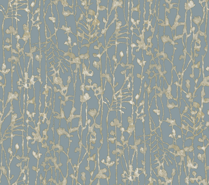 Filigree Light Blue Abstract Wallpaper by Ronald Redding Designer