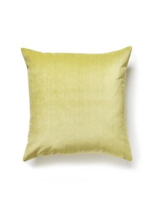 Strie Velvet Pillow 22 X 22 - Chartreuse VWSTRIEPILL0026 by Scalamandre Designer Pillows 93% POLYESTER 7% RAYON U.S.A. Horizontal: and Vertical: 0 - Swanky Fabrics -
