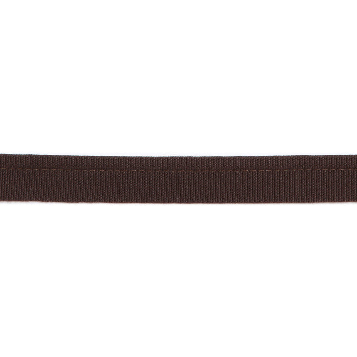 Versailles 1/4" Grosgrain Ribbon Lip Cord Chocolate by Europatex Designer Fabric Versailles 64% Rayon, 34% Cotton, 2% Polyester 0.25 inches - Swanky Fabrics -