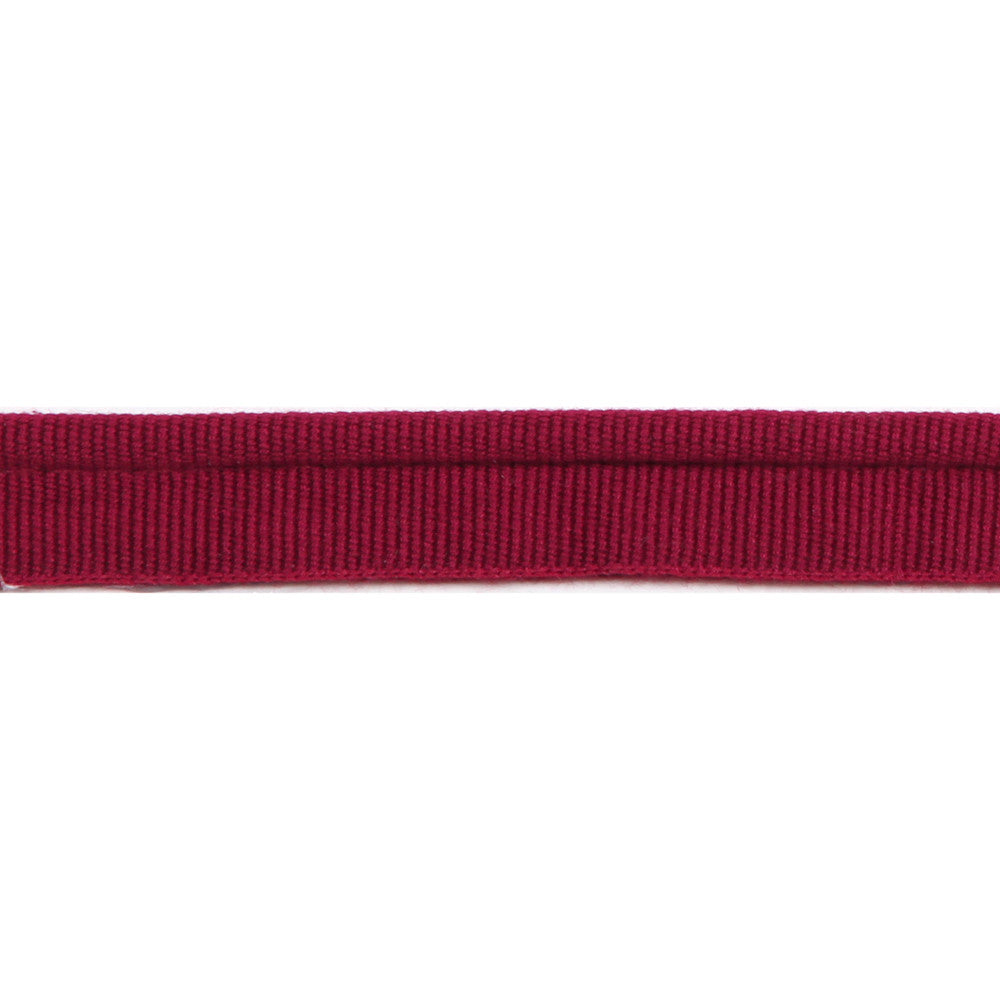 Versailles 1/4" Grosgrain Ribbon Lip Cord Dark Cherry by Europatex Designer Fabric Versailles 64% Rayon, 34% Cotton, 2% Polyester 0.25 inches - Swanky Fabrics -