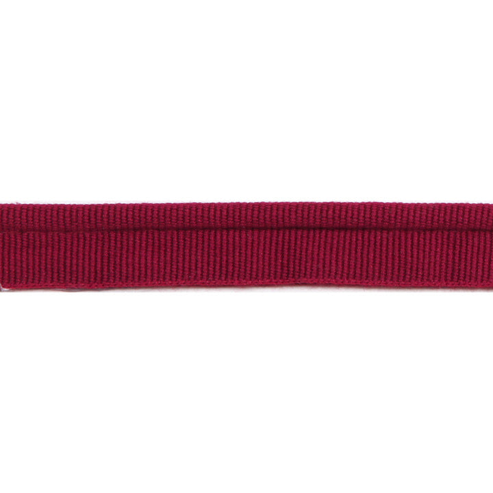 Versailles 1/4" Grosgrain Ribbon Lip Cord Dark Cherry by Europatex Designer Fabric Versailles 64% Rayon, 34% Cotton, 2% Polyester 0.25 inches - Swanky Fabrics -