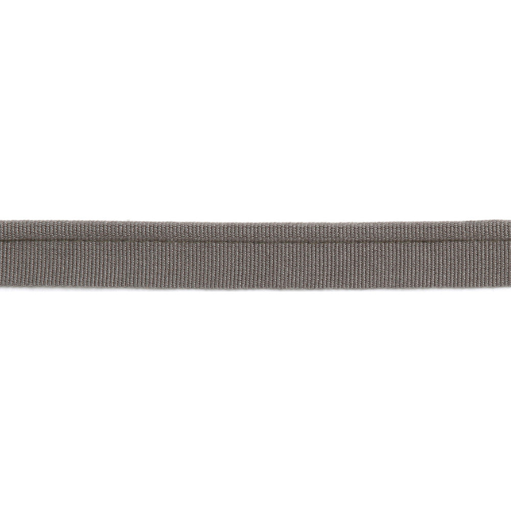Versailles 1/4" Grosgrain Ribbon Lip Cord Graphite by Europatex Designer Fabric Versailles 64% Rayon, 34% Cotton, 2% Polyester 0.25 inches - Swanky Fabrics -