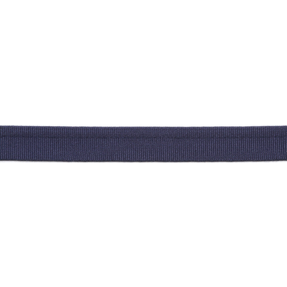 Versailles 1/4" Grosgrain Ribbon Lip Cord Indigo by Europatex Designer Fabric Versailles 64% Rayon, 34% Cotton, 2% Polyester 0.25 inches - Swanky Fabrics -
