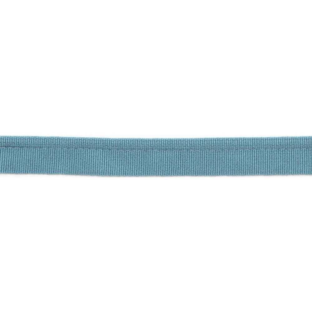 Versailles 1/4" Grosgrain Ribbon Lip Cord Teal by Europatex Designer Fabric Versailles 64% Rayon, 34% Cotton, 2% Polyester 0.25 inches - Swanky Fabrics -