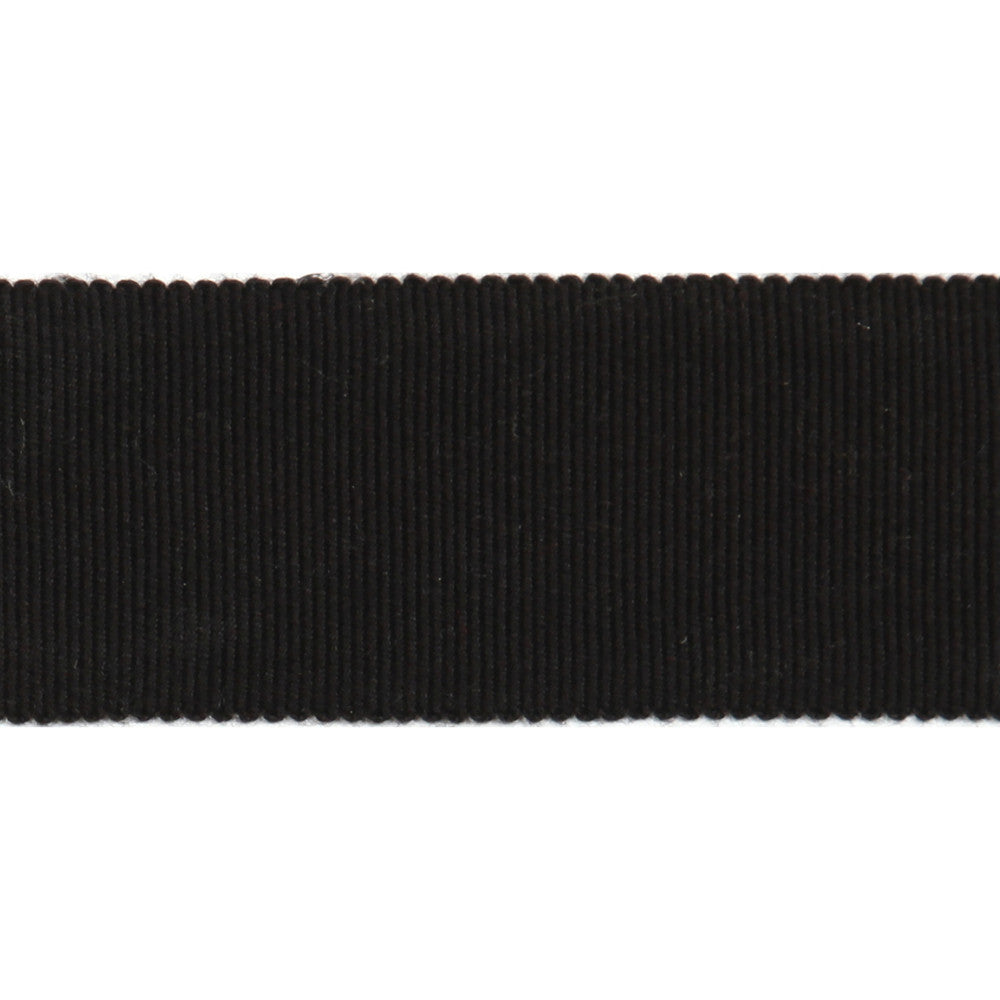 Versailles 1.5" Grosgrain Ribbon Tape Black by Europatex Designer Fabric Versailles 100% Rayon 1.50 inches - Swanky Fabrics -