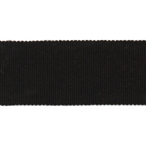 Europatex Fabric Versailles 1.5" Grosgrain Ribbon Tape Black