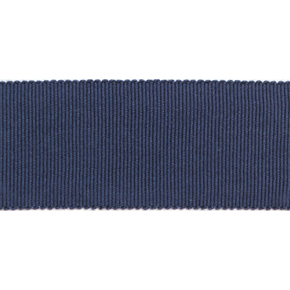 Versailles 1.5" Grosgrain Ribbon Tape Navy by Europatex Designer Fabric Versailles 100% Rayon 1.50 inches - Swanky Fabrics -