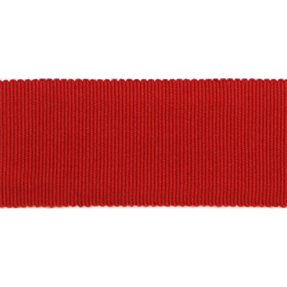 Versailles 1.5" Grosgrain Ribbon Tape Red by Europatex Designer Fabric Versailles 100% Rayon 1.50 inches - Swanky Fabrics -