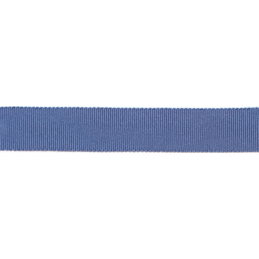 Versailles 7/8" Grosgrain Ribbon Tape Lapis by Europatex Designer Fabric Versailles 100% Rayon 0.88 inches - Swanky Fabrics -