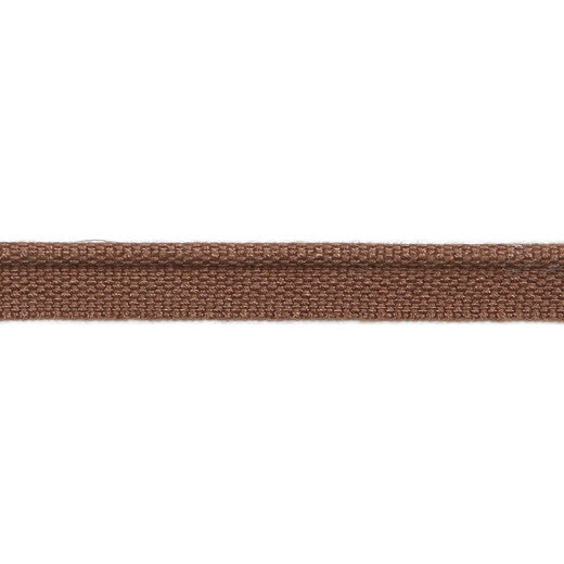 Versailles 1/8" Piping Woven Lip Cord - Chestnut by Europatex Designer Fabric Versailles 64% Rayon, 36% Cotton China See Sample Horizontal: N/A and Vertical: N/A 0.13 inches  - Swanky Fabrics -