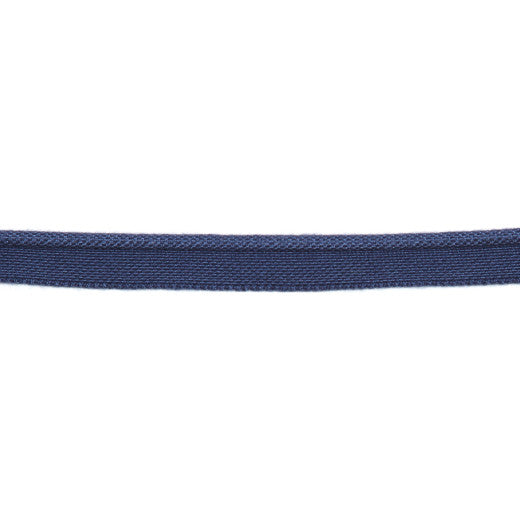 Versailles 1/8" Piping Woven Lip Cord - Navy by Europatex Designer Fabric Versailles 64% Rayon, 36% Cotton China See Sample Horizontal: N/A and Vertical: N/A 0.13 inches  - Swanky Fabrics -