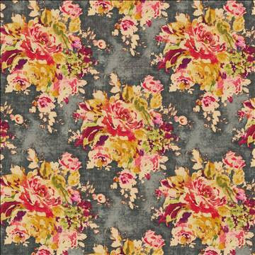 Kasmir Fabric Vogue Bouquet Charcoal