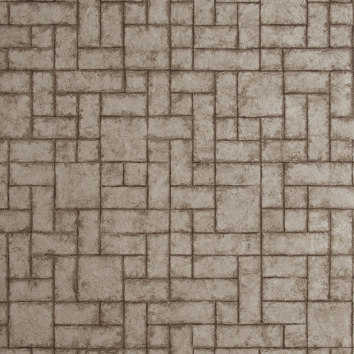 Sandstone Antique by Clarke And Clarke Designer Wallcovering CLARKE & CLARKE REFLECTIONS WOOD PULP - 74%;BINDER - 13%;POLYESTER - 13% United Kingdom Horizontal: 20.875 and Vertical: 10.5 20.875 - Swanky Fabrics -