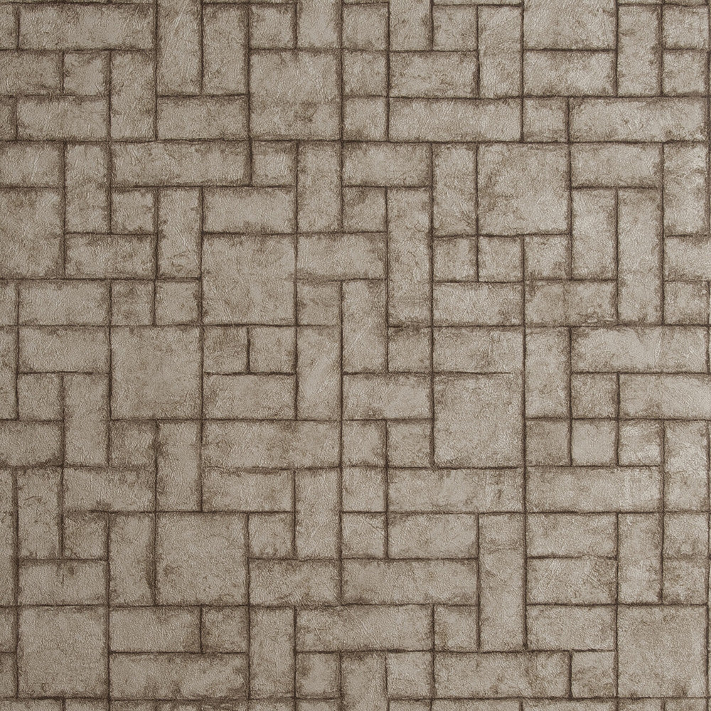Sandstone Antique by Clarke And Clarke Designer Wallcovering CLARKE & CLARKE REFLECTIONS WOOD PULP - 74%;BINDER - 13%;POLYESTER - 13% United Kingdom - Horizontal: 20.875 and Vertical: 10.5 20.875 - Swanky Fabrics -