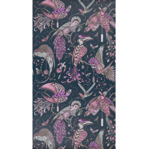 Clarke And Clarke Wallpaper Audubon Pink