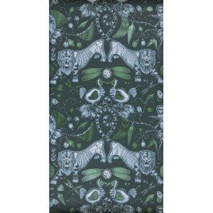 Clarke And Clarke Wallpaper Extinct Navy