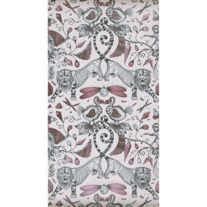 Clarke And Clarke Wallpaper Extinct Pink