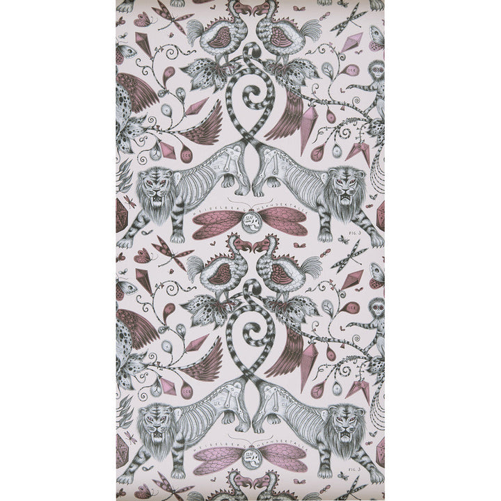Extinct Pink by Clarke And Clarke Wallcovering Clarke And Clarke Wallcovering Extinct PinkWallcovering ANIMALIA BY EMMA J SHIPLEY FOR C&C United Kingdom </p><p>Repeat: H: 0, V: 18 20.5 - Fabric Carolina -