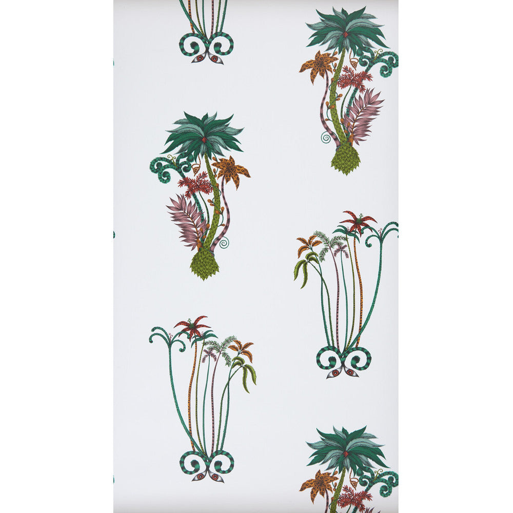 Jungle Palms Jungle by Clarke And Clarke Designer Wallcovering ANIMALIA BY EMMA J SHIPLEY FOR C&C - United Kingdom - Horizontal: 0 and Vertical: 30.125 20.5 - Swanky Fabrics -
