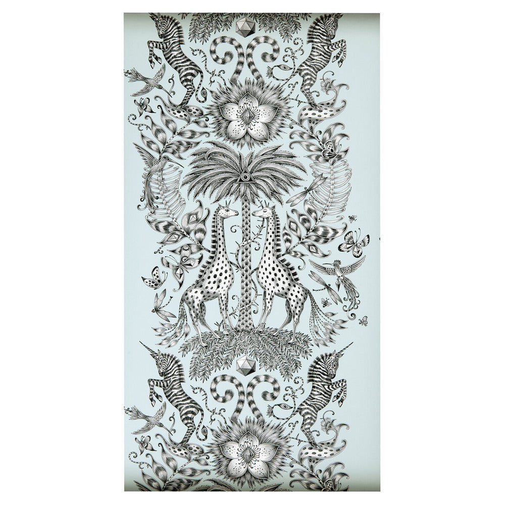 Kruger Eggshell by Clarke And Clarke Designer Wallcovering ANIMALIA BY EMMA J SHIPLEY FOR C&C - United Kingdom - Horizontal: 0 and Vertical: 27.125 20.5 - Swanky Fabrics -