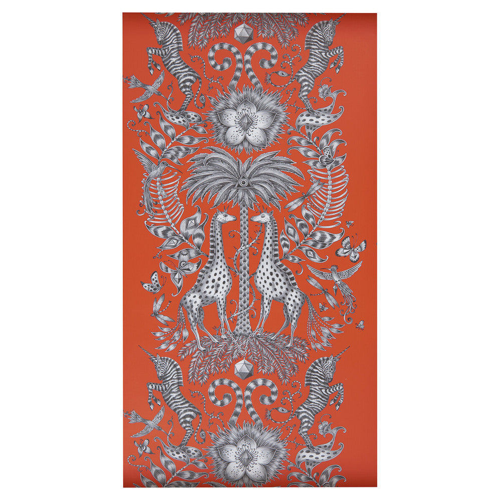Kruger Flame by Clarke And Clarke Wallcovering Clarke And Clarke Wallcovering Kruger FlameWallcovering ANIMALIA BY EMMA J SHIPLEY FOR C&C United Kingdom </p><p>Repeat: H: 0, V: 27.125 20.5 - Fabric Carolina -