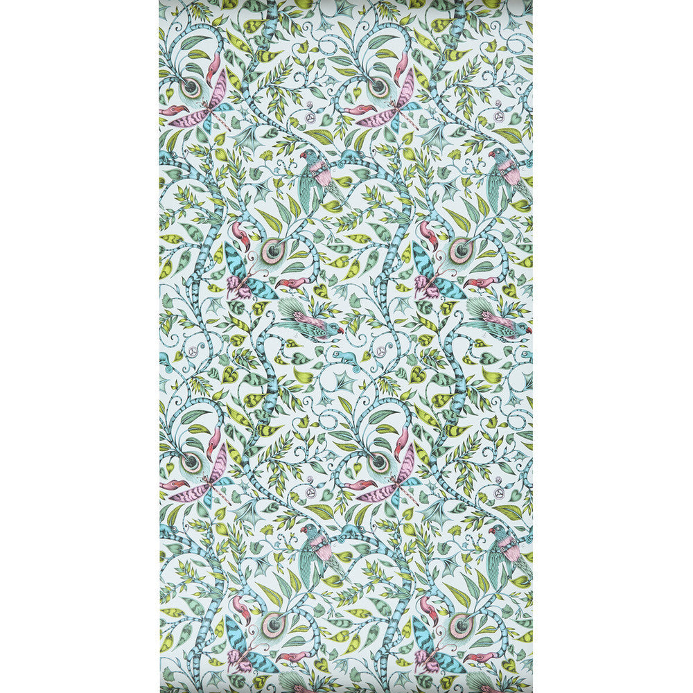 Rousseau Eggshell by Clarke And Clarke Designer Wallcovering ANIMALIA BY EMMA J SHIPLEY FOR C&C - United Kingdom - Horizontal: 0 and Vertical: 20.5 20.5 - Swanky Fabrics -