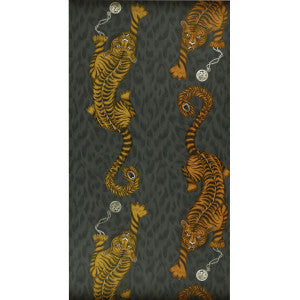 Clarke And Clarke Wallpaper Tigris Flame