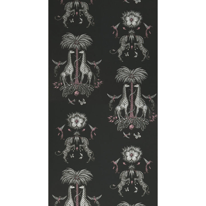 Creatura Charcoal by Clarke And Clarke Designer Wallcovering WILDERIE BY EMMA J SHIPLEY FOR C&C NON WOVEN - 100% United Kingdom Horizontal: 0 and Vertical: 25.24 21 - Swanky Fabrics -