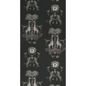 Clarke And Clarke Wallpaper Creatura Charcoal