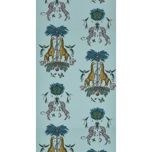 Clarke And Clarke Wallpaper Creatura Turquoise
